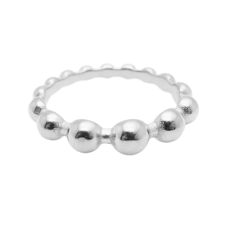 Wos Bubble Ring Silver